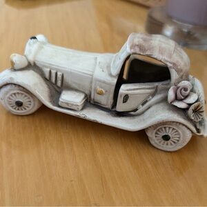 Capodimonte Vintage Ceramic Car Figurine